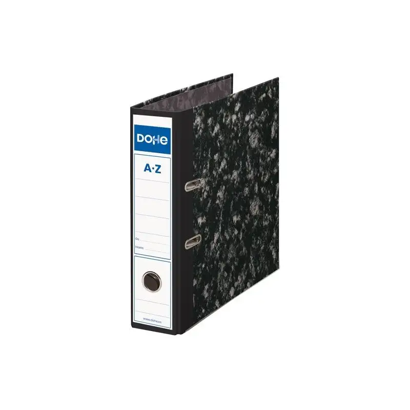 (09121) DOHE ARCHIVADOR PALANCA ARCHINOVO A4 LOMO ANCHO RADO CARTÓN FORRADO NEGRO JASPEADO