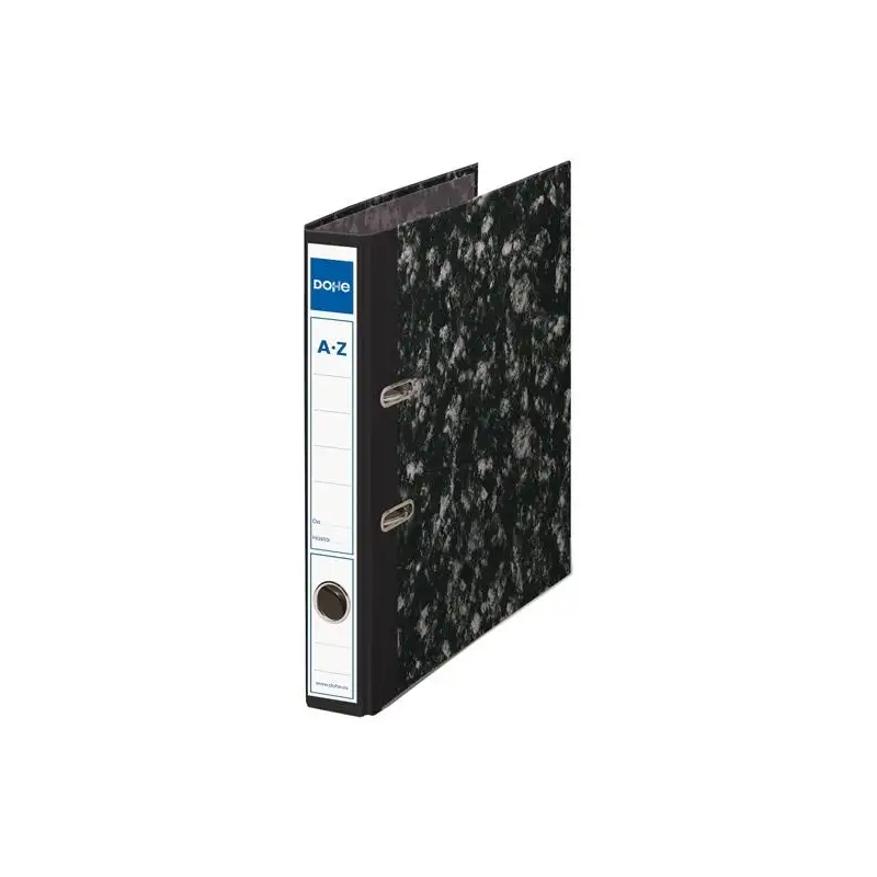 (09123) DOHE ARCHIVADOR PALANCA ARCHINOVO FOLIO LOMO ESTRECHO CON RADO CARTÓN FORRADO NEGRO JASPEADO