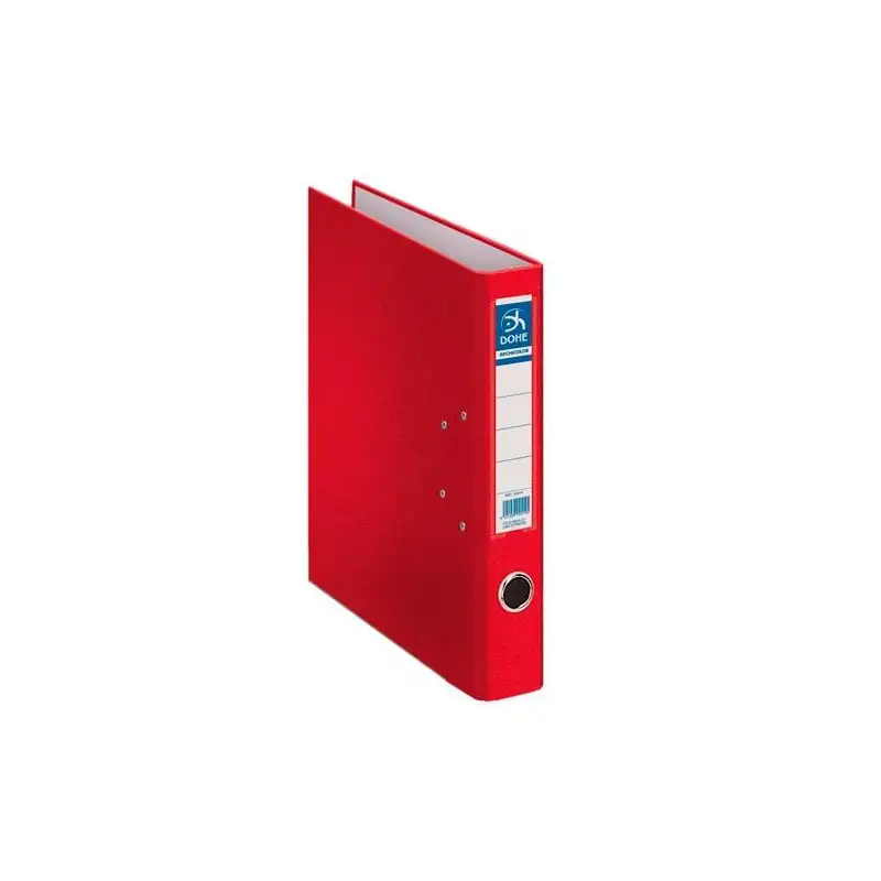 (09417) DOHE ARCHIVADOR PALANCA ARCHICOLOR A4 LOMO ESTRECHO RADO CARTÓN FORRADO PP ROJO