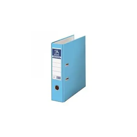 (90210) DOHE ARCHIVADOR PALANCA FOLIO LOMO ANCHO RADO CARTÓN FORRADO PP AZUL CLARO