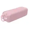 (52276) DOHE PORTATODO CUADRUPLE DE SILICONA SERENITY ROSA