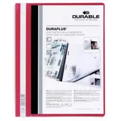 (257903) DURABLE CARPETA DE PRESENTACIÓN DOSSIER FÁSTENER DURAPLUS A4 ROJO -25 UD-