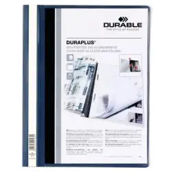 (257907) DURABLE CARPETA DE PRESENTACIÓN DOSSIER FÁSTENER DURAPLUS A4 AZUL OSCURO -25 UD-