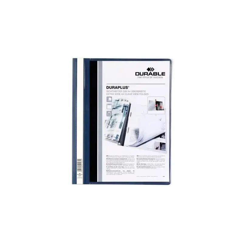 (257907) DURABLE CARPETA DE PRESENTACIÓN DOSSIER FÁSTENER DURAPLUS A4 AZUL OSCURO -25 UD-