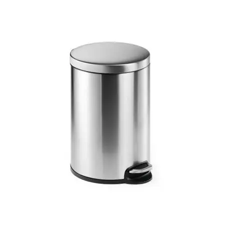 (340223) DURABLE PAPELERA CON PEDAL REDONDA 20 LITROS 360X455MM INOXIDABLE
