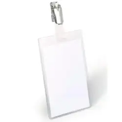 (800219) DURABLE PORTANOMBRES PARA IDENTIFICACIÓN 90X60MM CON CLIP GIRATORIO PACK 25 UD