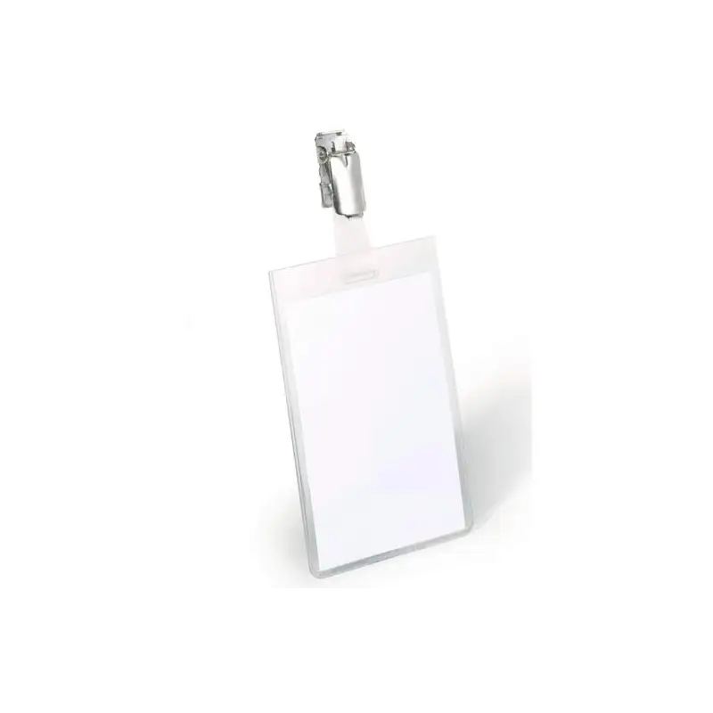 (800219) DURABLE PORTANOMBRES PARA IDENTIFICACIÓN 90X60MM CON CLIP GIRATORIO PACK 25 UD