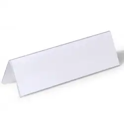 (805219) DURABLE PORTANOMBRES DE MESA 61X210MM TRANSPARENTE
