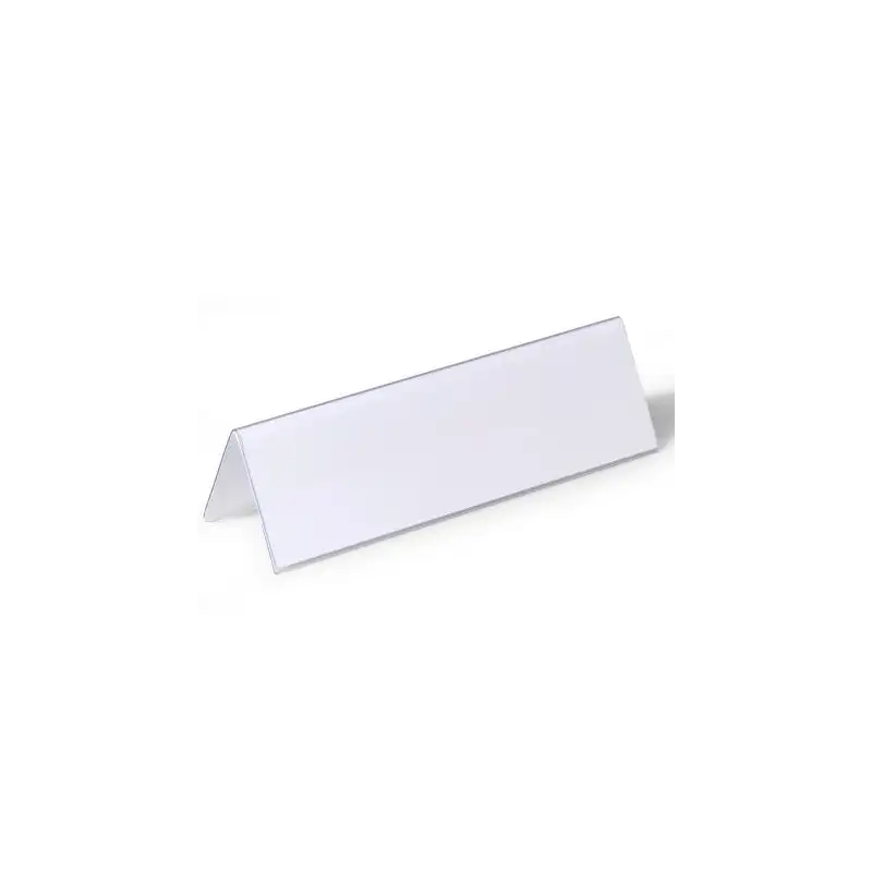 (805219) DURABLE PORTANOMBRES DE MESA 61X210MM TRANSPARENTE