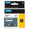 (1734524) DYMO CINTA DE ETIQUETAS INDUSTRIAL ADHESIVA ID1-24 - NEGRO SOBRE BLANCO - 24MMX3´5M - NYLON FLEXIBLE - ROTULADORA R...