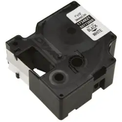 (1734821) DYMO CINTA DE ETIQUETAS INDUSTRIAL ADHESIVA ID1-24 - NEGRO SOBRE BLANCO - 24MMX5´5M - LAMINADO - ROTULADORA RHINO