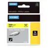 (18054) DYMO TUBO TERMORRETRACTIL CINTA ID1-9 - NEGRO SOBRE AMARILLO - 9MMX1´5M - ROTULADORA RHINO