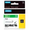 (1805414) DYMO CINTA DE ETIQUETAS INDUSTRIAL ADHESIVA ID1-12 - BLANCO SOBRE VERDE - 12MMX5´5M - VINILO - ROTULADORA RHINO