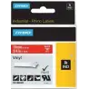 (1805422) DYMO CINTA DE ETIQUETAS INDUSTRIAL ADHESIVA ID1-19 - BLANCO SOBRE ROJO - 19MMX5´5M - VINILO - ROTULADORA RHINO