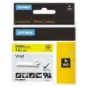 (1805431) DYMO CINTA DE ETIQUETAS INDUSTRIAL ADHESIVA ID1-24 - NEGRO SOBRE AMARILLO - 24MMX5´5M - VINILO - ROTULADORA RHINO