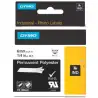(1805442) DYMO CINTA DE ETIQUETAS INDUSTRIAL ID1-6 - NEGRO SOBRE BLANCO - 6MMX5´5M - POLIÉSTER - ROTULADORA RHINO