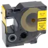 (1805444) DYMO TUBO TERMORRETRACTIL CINTA ID1- 24 - NEGRO SOBRE AMARILLO - 24MMX1´5M - ROTULADORA RHINO