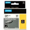 (18055) DYMO TUBO TERMORRETRACTIL CINTA  ID1-12 - NEGRO SOBRE BLANCO - 12MMX1´5M - ROTULADORA RHINO
