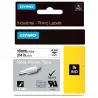 (18057) DYMO TUBO TERMORRETRACTIL CINTA ID1-19 - NEGRO SOBRE BLANCO - 19MMX1´5M - ROTULADORA RHINO