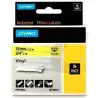 (18433) DYMO CINTA DE ETIQUETAS INDUSTRIAL ADHESIVA ID1-19 - NEGRO SOBRE AMARILLO - 19MMX5´5M - NYLON FLEXIBLE - ROTULADORA R...