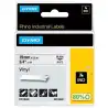 (18445) DYMO CINTA DE ETIQUETAS INDUSTRIAL ADHESIVA ID1-19 - NEGRO SOBRE BLANCO - 19MMX5´5 M - VINILO - ROTULADORA RHINO