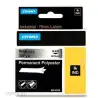 (18485) DYMO CINTA DE ETIQUETAS INDUSTRIAL ID1-9 - NEGRO SOBRE GRIS METÁLICO(PLATA) - 9MMX5´5M - POLIÉSTER - ROTULADORA RHINO
