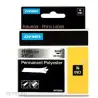 (18487) DYMO CINTA DE ETIQUETAS INDUSTRIAL ADHESIVA ID1-19 - NEGRO SOBRE GRIS METÁLICO(PLATA) - 19MMX5´5 M - POLYESTER - ROTU...