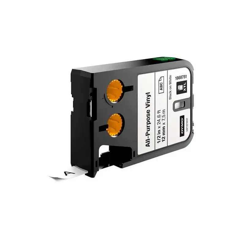 (1868751) DYMO CINTA XTL - NEGRO SOBRE BLANCO - 12MMX7M - VINILO