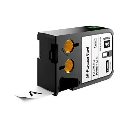 (1868753) DYMO CINTA XLT - NEGRO SOBRE BLANCO - 24MMX7´5M - VINILO