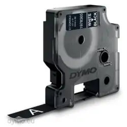 (1978365) DYMO CINTA DE TRANSFERENCIA TERMICA D1 DURABLE - BLANCO SOBRE NEGRO - 12MMX3M - ROTULADORA LABELMANAGER