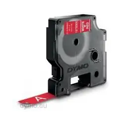 (1978366) DYMO CINTA DE TRANSFERENCIA TERMICA D1 DURABLE - BLANCO SOBRE ROJO - 12MMX3M - ROTULADORA LABELMANAGER