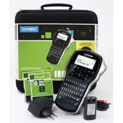 (2091152) DYMO ROTULADORA ELECTRÓNICA LM280 + ETIQUETAS DE 6-12 MM D1+ CARGADOR - TECLADO QWERTY
