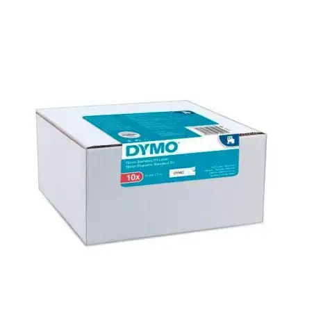 (2093096) DYMO CINTA AUTOADHESIVA ESTÁNDAR D1- NEGRO SOBRE BLANCO - 9MMX7M - PACK 10 UDS