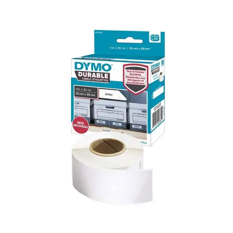 (2112285) DYMO ETIQUETAS DE ENVÍO DURABLE - BLANCO - 25X89MM - PAPEL - ROTULADORA LABELWRITER (ROLLO 350UD)