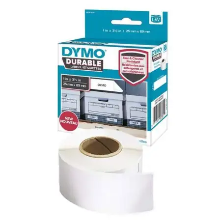 (2112285) DYMO ETIQUETAS DE ENVÍO DURABLE - BLANCO - 25X89MM - PAPEL - ROTULADORA LABELWRITER (ROLLO 350UD)