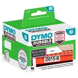 (2112290) DYMO ETIQUETA ADHESIVA DURABLE - BLANCO - 59MMX102MM - ROTULADORA LABEL WRITER (ROLLO 300UD)