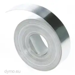 (32500) DYMO CINTA DE ACERO INOXIDABLE PLATEADA -  6.4MX12MM - NO ADHESIVO - ROTULADORA RHINO
