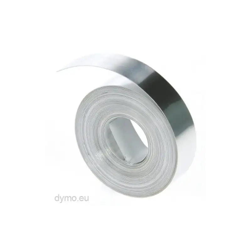 (32500) DYMO CINTA DE ACERO INOXIDABLE PLATEADA -  6.4MX12MM - NO ADHESIVO - ROTULADORA RHINO
