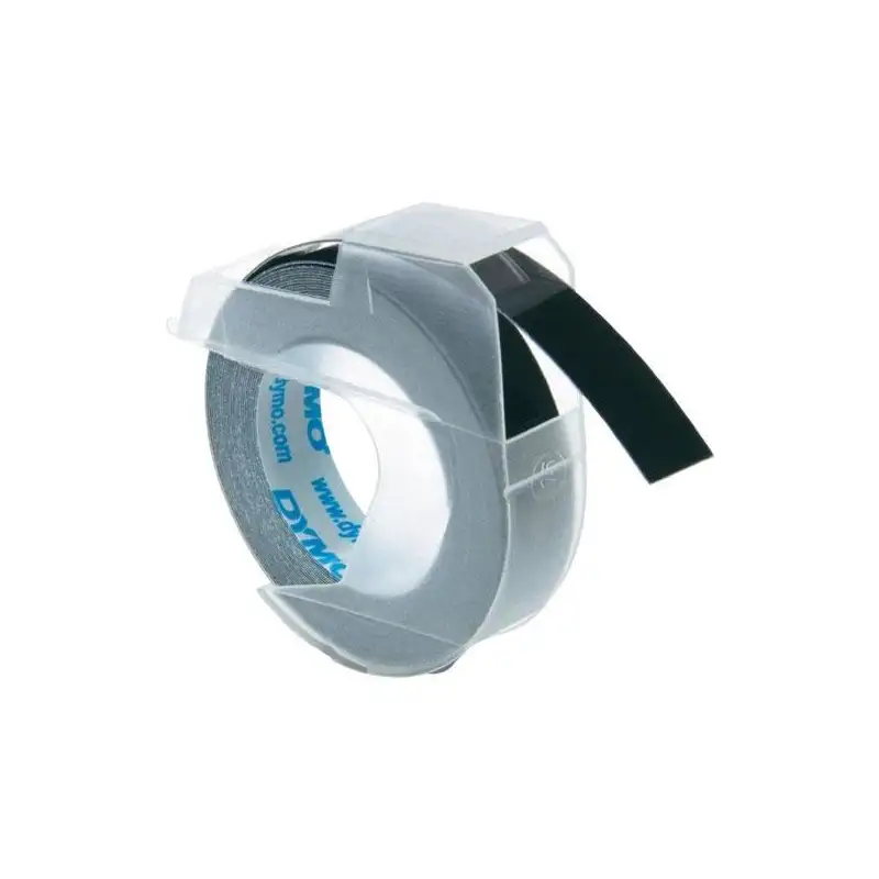 (520109) DYMO CINTA DE RELIEVE - NEGRO - 9MMX3M - ROTULADORA OMEGA