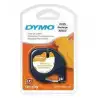 (S0718850) DYMO CINTA AUTOADHESIVA PARA ROPA - NEGRO SOBRE BLANCO - 12MMX2M - ROTULADORAS LETRATAG