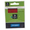 (S0720570) DYMO CINTA DE TRANSFERENCIA TERMCA D1 - NEGRO SOBRE ROJO - 12MMX7M - POLIESTER - ROTULADORA LABELMANAGER