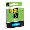 (S0720580) DYMO CINTA DE TRANSFERENCIA TERMICA D1 - NEGRO SOBRE AMARILLO - 12MMX7M - POLIESTER - ROTULADORA LABELMANAGER