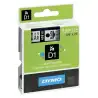 (S0720670) DYMO CINTA DE TRANSFERENCIA TERMICA D1 - NEGRO SOBRE TRANSPARENTE - 9MMX7M - POLIESTER - ROTULADORA LABELMANAGER