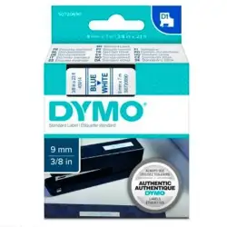(S0720690) DYMO CINTA DE TRANSFERENCIA TERMICA D1 - AZUL SOBRE BLANCO - 9MMX7M - POLIESTER - ROTULADORA LABELMANAGER