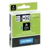 (S0720780) DYMO CINTA DE TRANSFERENCIA TERMICA D1 - NEGRO SOBRE BLANCO - 6MMX7M - POLIESTER - ROTULADORA LABELMANAGER