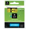 (S0720790) DYMO CINTA DE TRANSFERENCIA TERMICA D1 - NEGRO SOBRE AMARILLO -  6MMX7M - POLIESTER - ROTULADORA LABELMANAGER