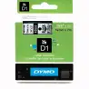 (S0720820) DYMO CINTA DE TRANSFERENCIA TÉRMICA D1 - NEGRO SOBRE TRANSPARENTE - 19MMX7M - POLIESTER - ROTULADORA LABELMANAGER