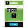 (S0720920) DYMO CINTA DE TRANSFERENCIA TERMICA D1 - NEGRO SOBRE TRANSPARENTE - 24MMX7M - POLIESTER - ROTULADORA LABELMANAGER