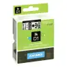 (S0720930) DYMO CINTA DE TRANSFERENCIA TERMICA D1 - NEGRO SOBRE BLANCO - 24MMX7M - POLIESTER - ROTULADORA LABELMANAGER