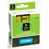 (S0720980) DYMO CINTA DE TRANSFERENCIA TERMICA D1 - NEGRO SOBRE AMARILLO - 24MMX7M - POLIESTER - ROTULADORA LABELMANAGER
